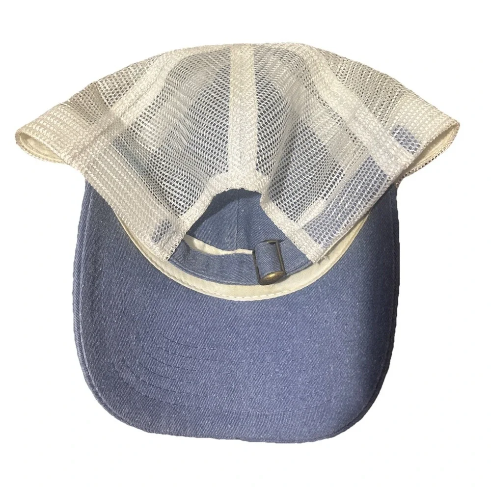 Tommy Bahama Trucker Hat Cap Mens One Size Blue Denim Mesh‎ Back Adjustable